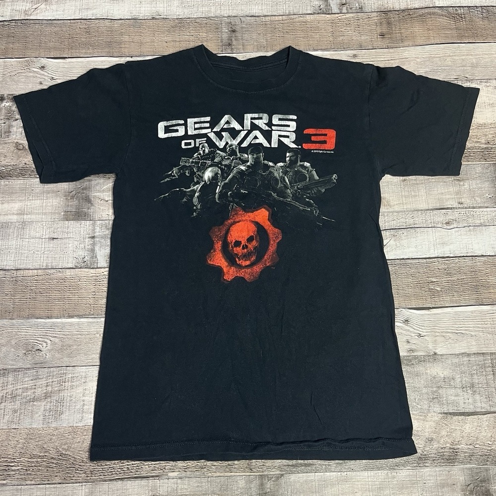 Gears Of War 3 Shirt Size Small Black 2010 Video Game Promo